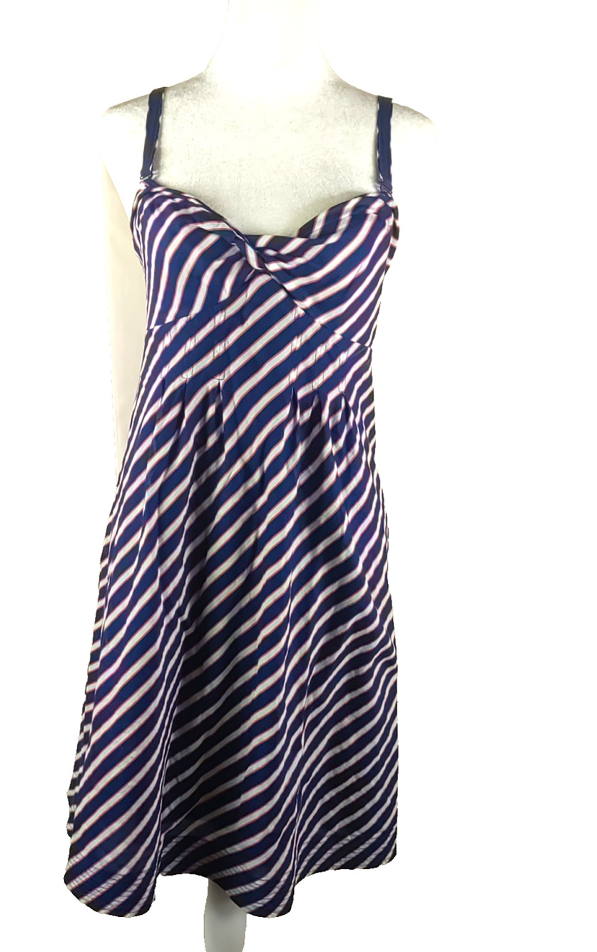 American Eagle Outfitter Women's Dress Summer Halter Dress Size 6 Red White Blue